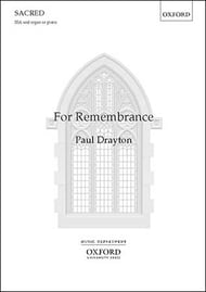 cover For Remembrance SSA choral sheet music cover